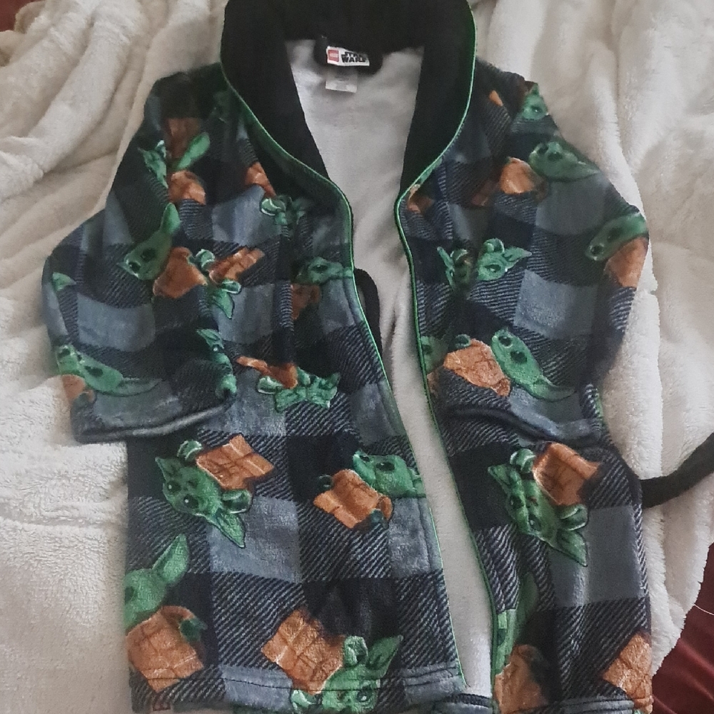 Star Wars Kids Pajama Robe - Green and Black